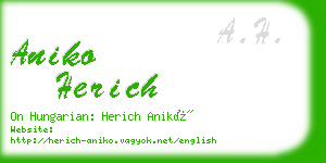 aniko herich business card